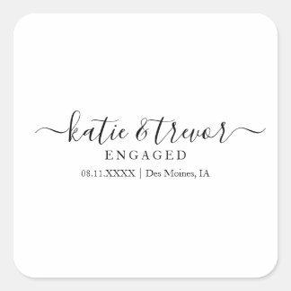 Carré Sticker fiançailles