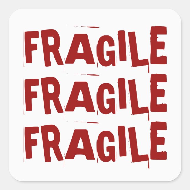 Carré Sticker fragile (Devant)