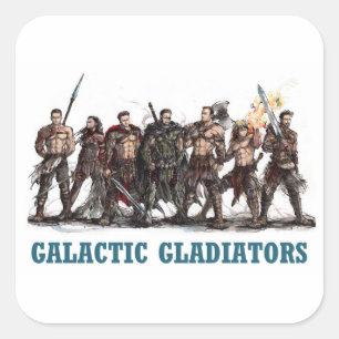 Carré Sticker Galactique Gladiateurs