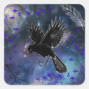 Carré Sticker Galaxy Raven