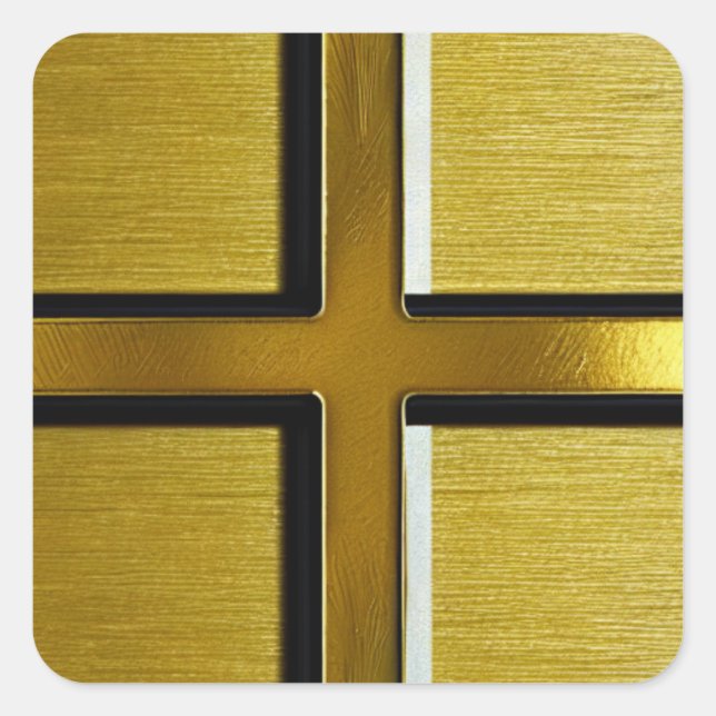 Carré Sticker Gold Cross (Devant)