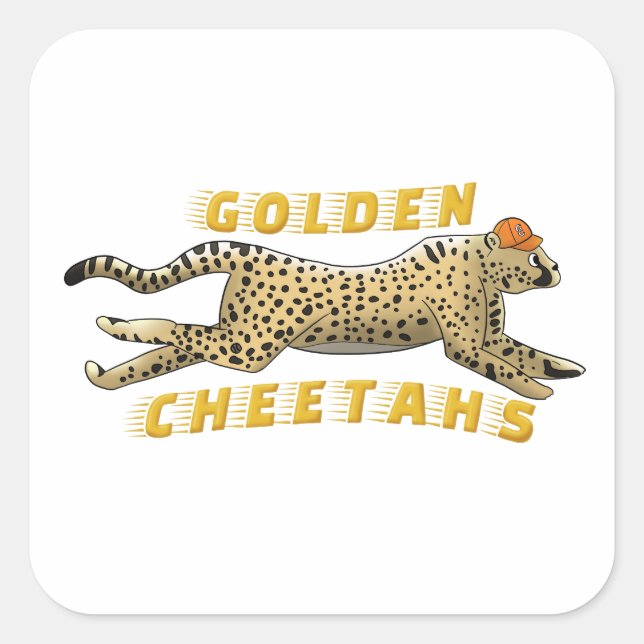 Carré Sticker - Golden Cheetahs (Devant)