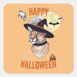Carré sticker halloween animals