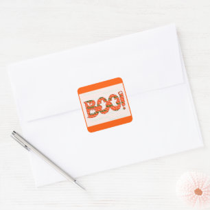 Carré Sticker Halloween BOO