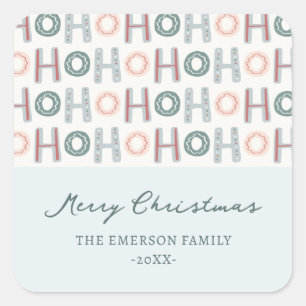 Carré Sticker Ho Ho Ho