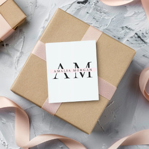 Carré Sticker initial et personnalisé minimal Pastel Pin