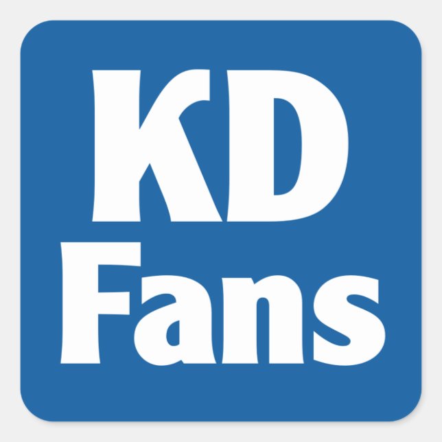 Carré Sticker KDFans (Devant)