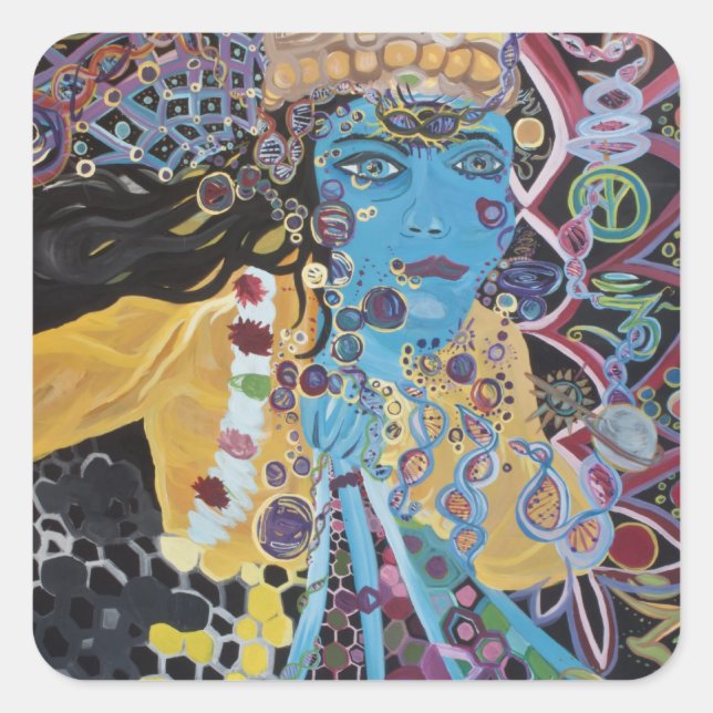 Carré Sticker Krishna (Devant)