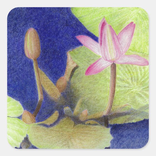 Carré Sticker Lotus (Devant)