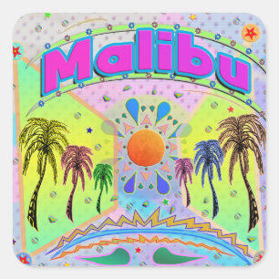 Carré Sticker Malibu Calm Desire