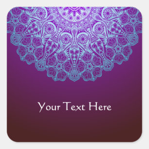 Carré Sticker Mandala classique