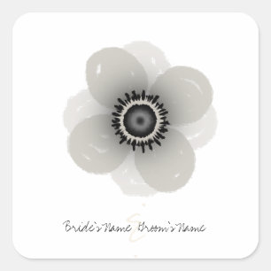 Carré Sticker Mariage Anemone