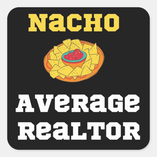 Carré Sticker Nacho Realtor (Devant)