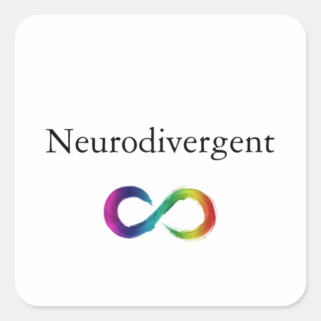 Carré Sticker Neurodivergent (Devant)