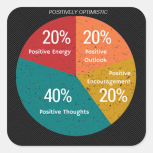 Carré Sticker optimiste positif