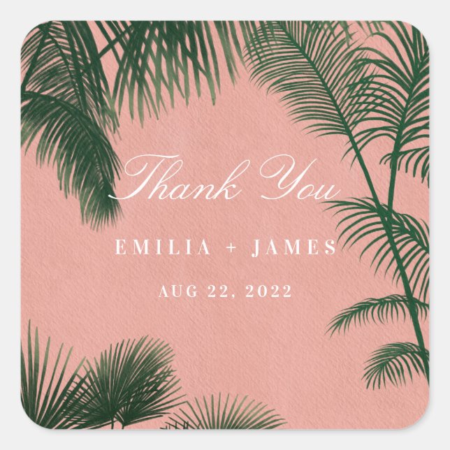 Carré Sticker Palm Springs (Devant)