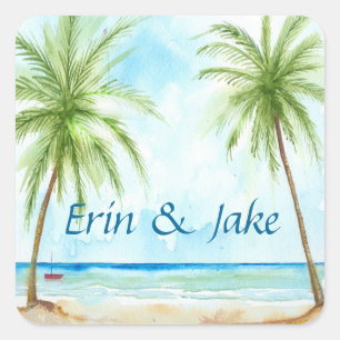 Carré Sticker Palm Tree