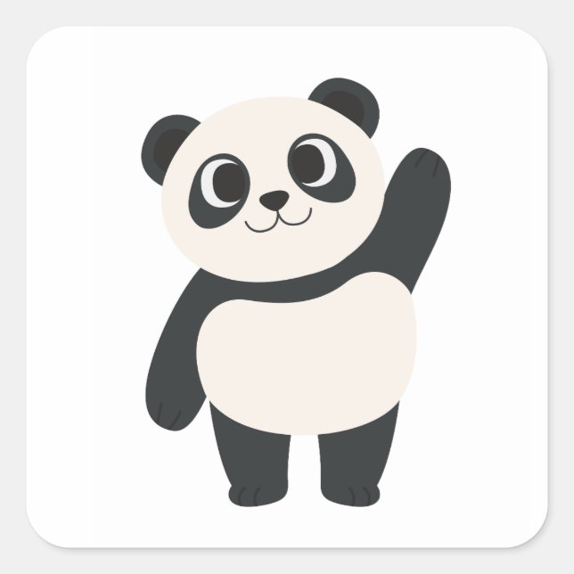 Carré Sticker Panda (Devant)