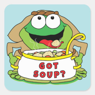 Carré Sticker Passover "Avez De La Soupe ?" Sticker carr