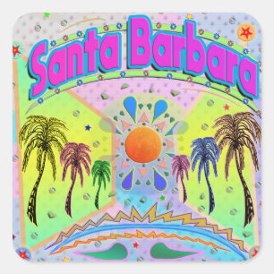 Carré Sticker père Noël Barbara Calm Desire