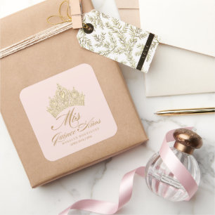 Carré Sticker Pink Gold Mis Quince Anos