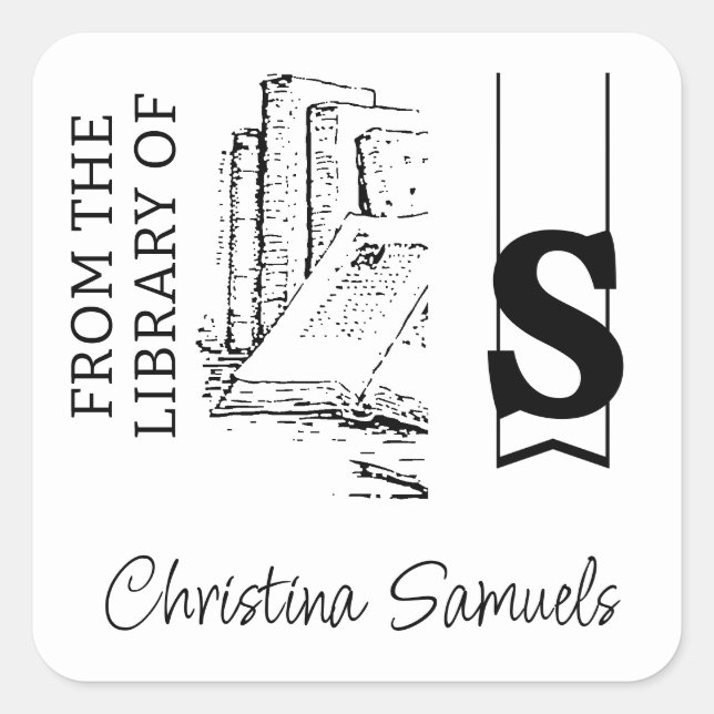 Carré Sticker plaque monographique (Devant)