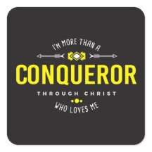 Sticker "Plus qu'un conquérant"