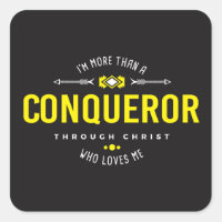 Sticker "Plus qu'un conquérant"