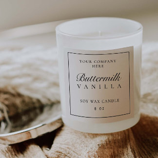 Carré Sticker pour boîte de marque minimal pour Étiquett