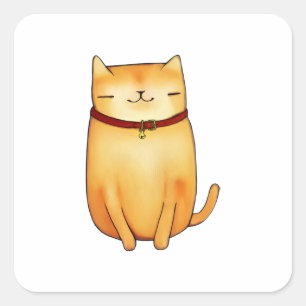 Carré Sticker pour chat