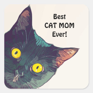 Carré Sticker pour chats de Pékin