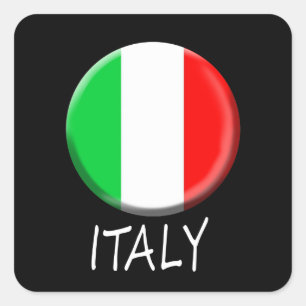 Carré Sticker pour drapeau italien