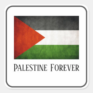 Carré Sticker pour drapeau palestinien