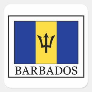 Carré sticker pour la Barbade