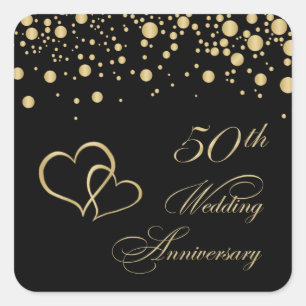 Carré Sticker pour le 50e anniversaire du Mariage des co