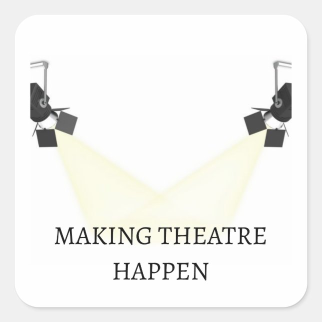 Carré Sticker pour le théâtre technique (Devant)