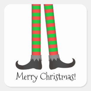 Carré Sticker pour les jambes d'elfe de Noël - Costume r