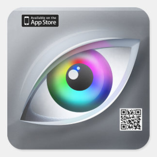 Carré Sticker pour l'icône de l'application couleur