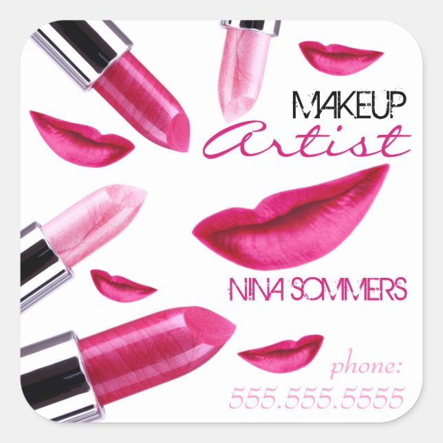 Carré Sticker pour maquillage (Devant)