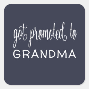 Carré Sticker promotionnel grand-mère