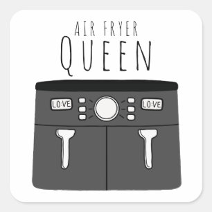 Carré Sticker Queen Air Fryer