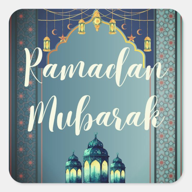 Carré Sticker Ramadan Moubarak (Devant)