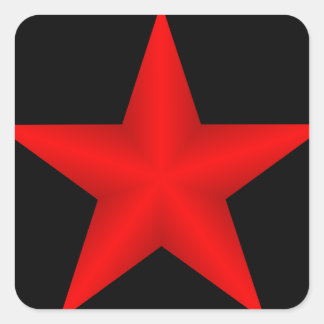 Carré Sticker Red Star