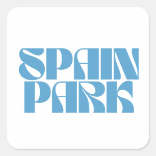 Carré Sticker rétro Espagne Park Jaguars