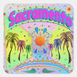 Carré Sticker Sacramento Calm Desire