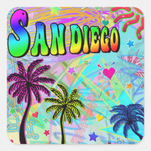 Carré Sticker San Diego Vivid Romance