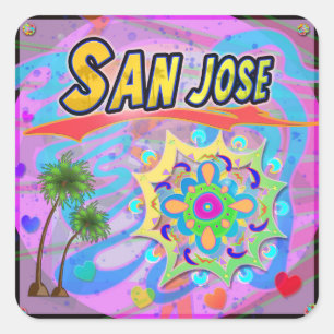 Carré Sticker San Jose True Progress