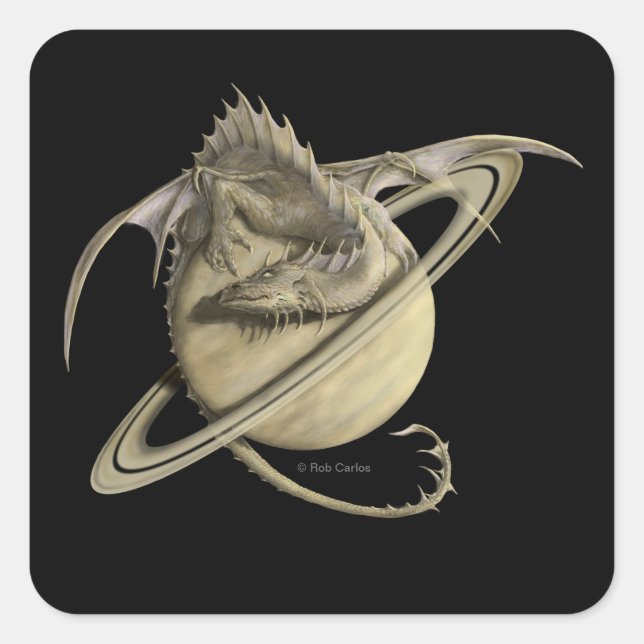 Carré Sticker Saturn Dragon (Devant)