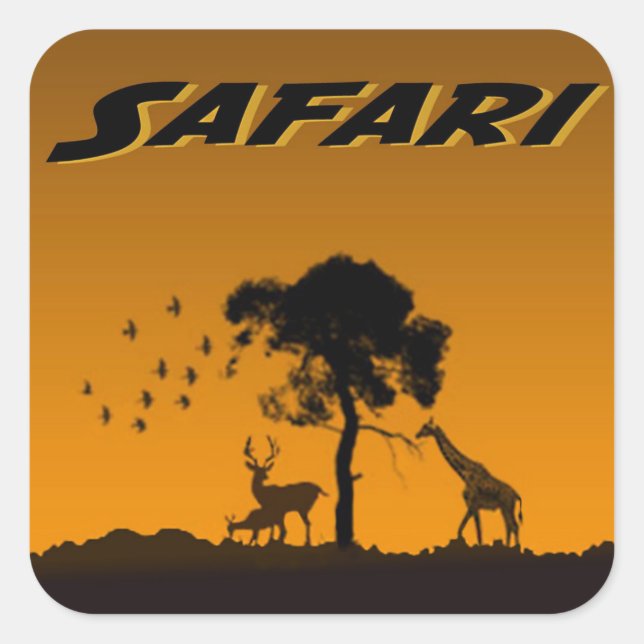 Carré Sticker Serengeti Safari (Devant)