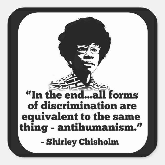 Carré Sticker Shirley Chisholm (Devant)